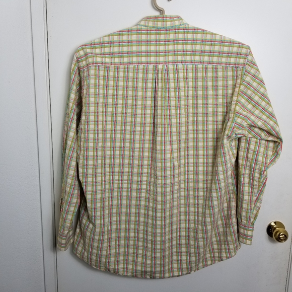Gitman Brothers Vintage Mens Madras Plaid Shirt - Picture 5 of 8